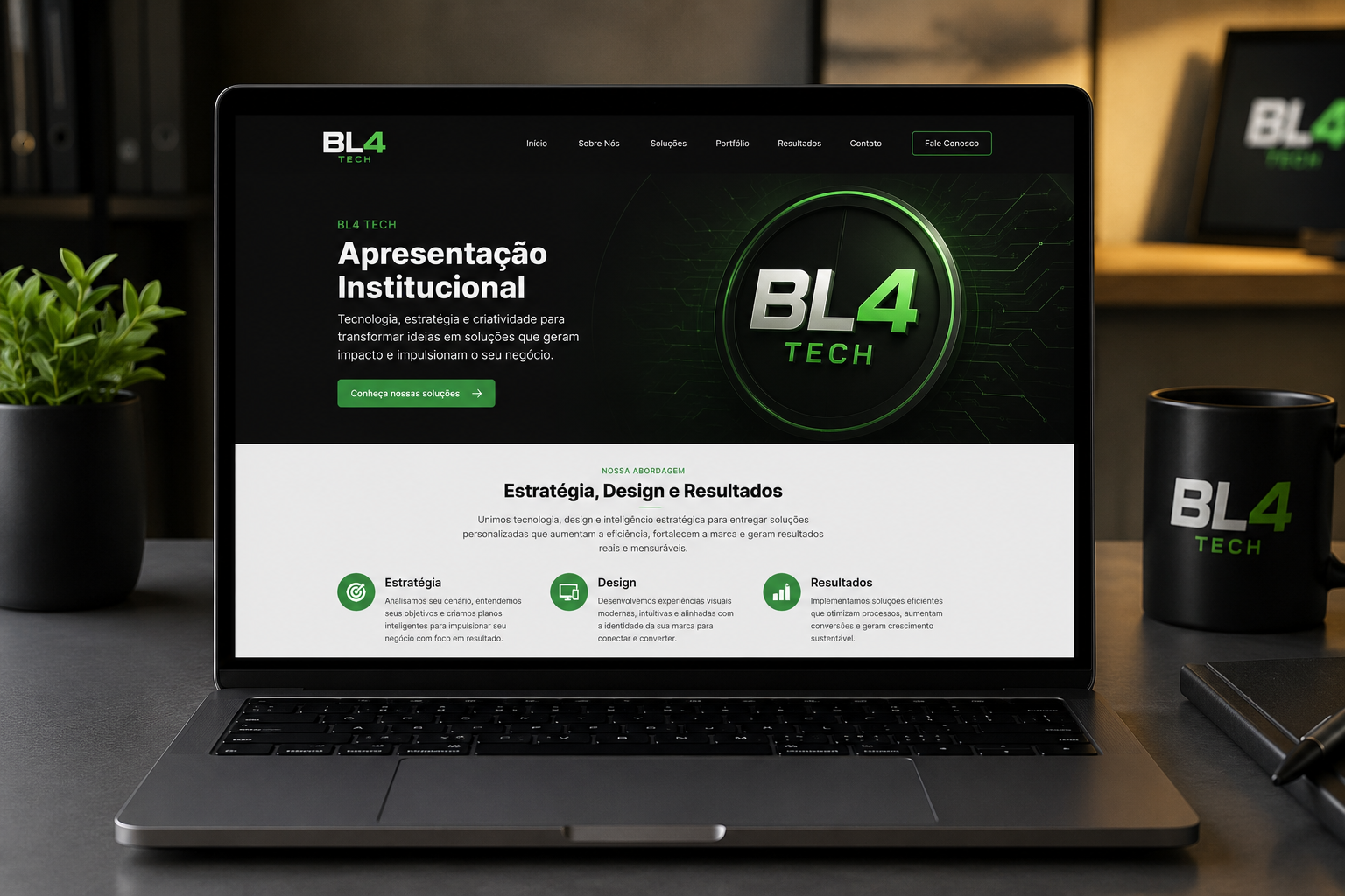 Presença digital para empresa municipal